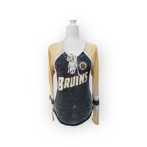 Touch by Alyssa Milano Boston Bruins Distressed Tee